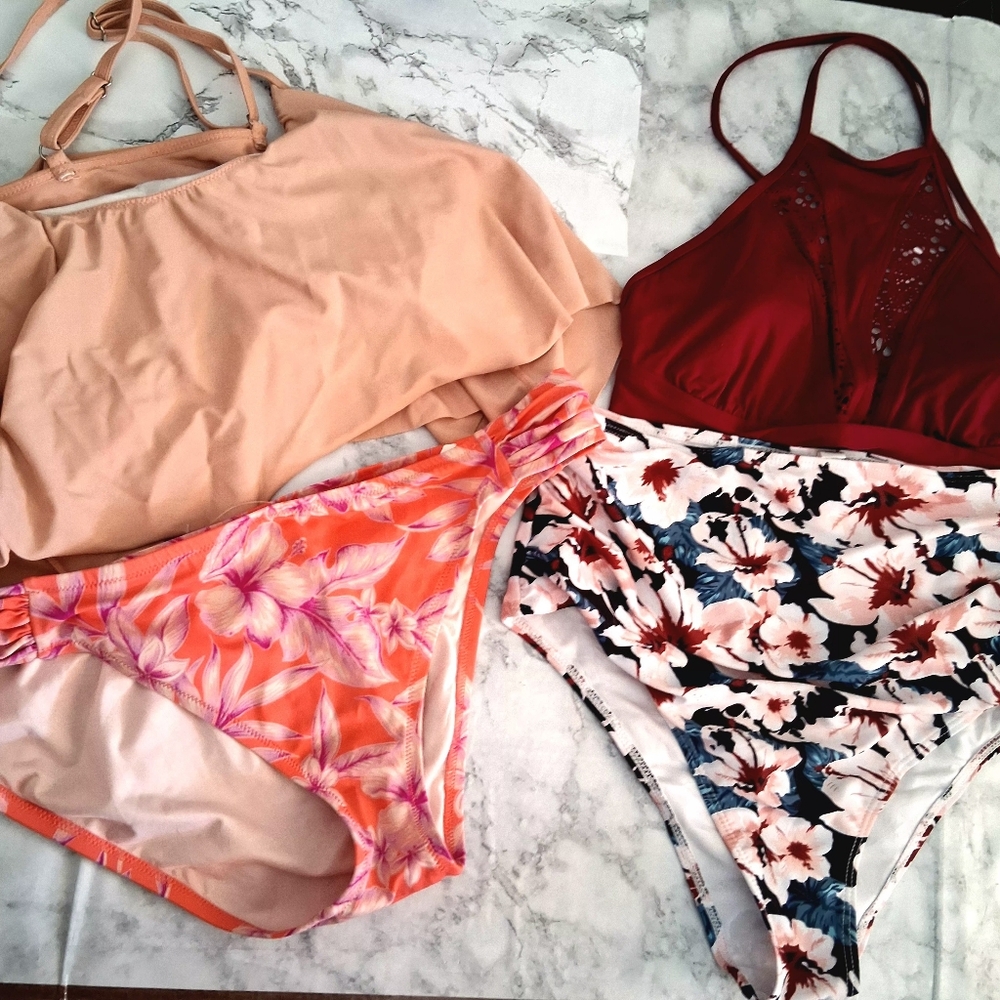 Bikini Double Sets Size Large 3 Brands